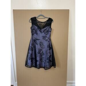 Retro Stage Purple 1950s Style Dress